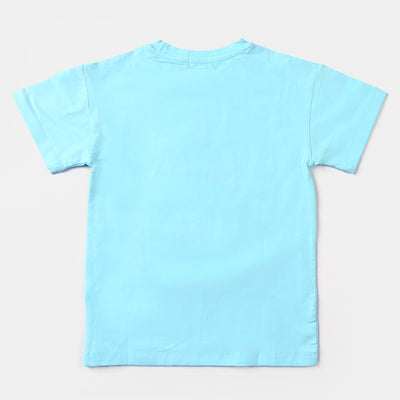 Boys Lycra Jersey T-Shirt Break Rules-LT.Blue