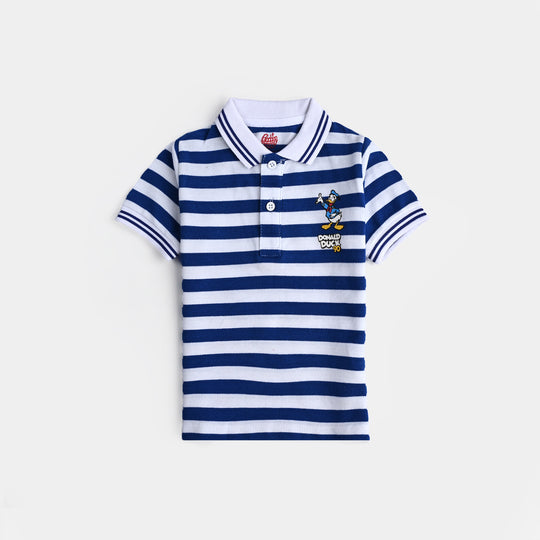 Infant Boys Cotton PK Polo-C.B.White