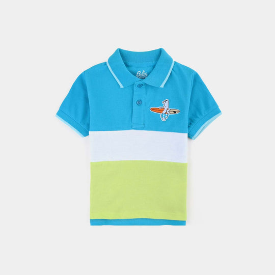 Infant Boys Jumbo Pique Polo Surf Rider