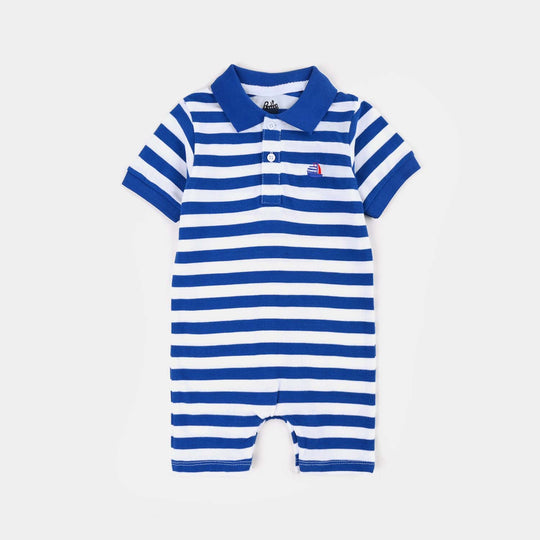 Infant Boys Jumbo Pique Knitted Romper Ship