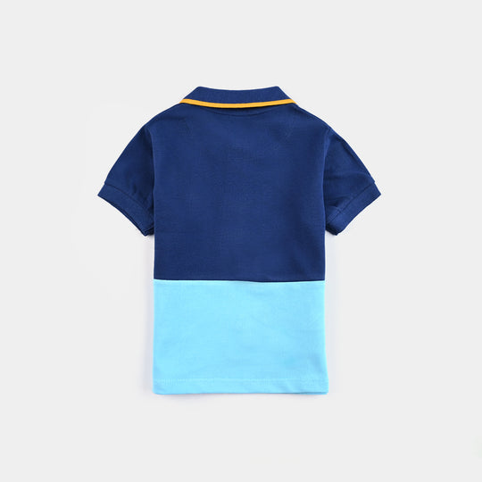 Infant Boys Jumbo Pique Polo Stay Shark