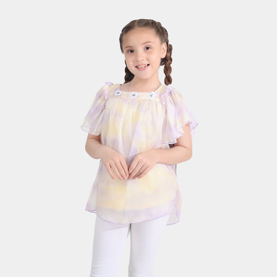 Girls Chiffon Top-Multi