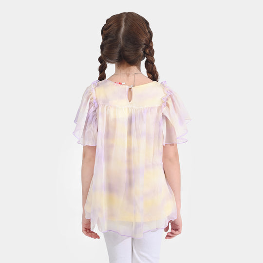 Girls Chiffon Top-Multi