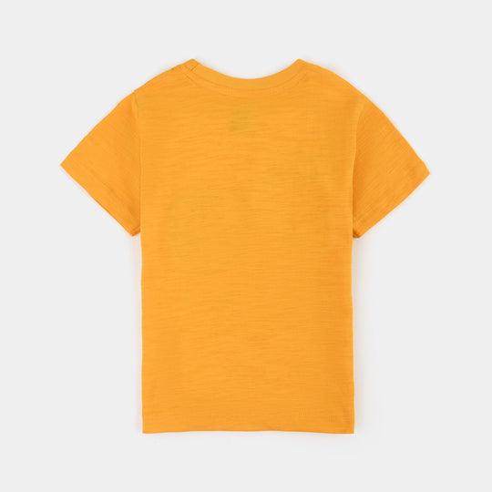 Infant Boys Cotton Jersey T-Shirt Jungle Family-Citrus