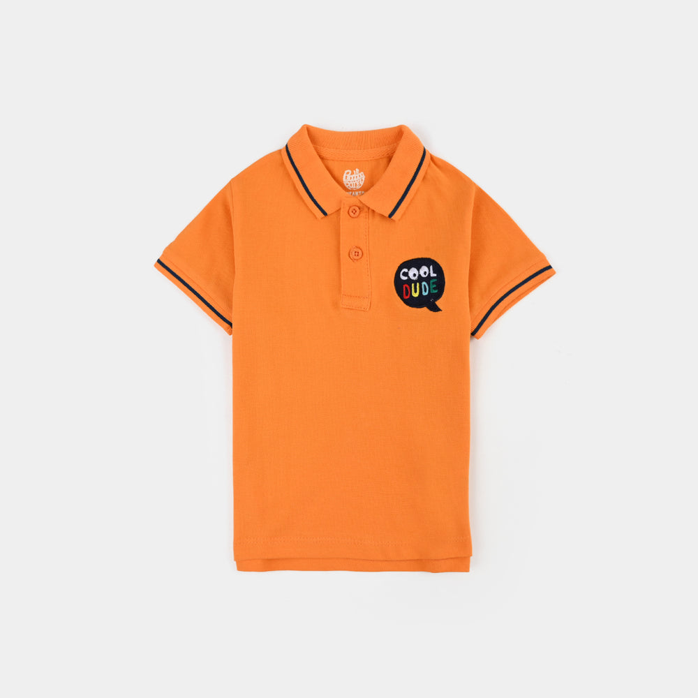 Infant Boys 2 Piece Suit Cool Dude-Orange Blue