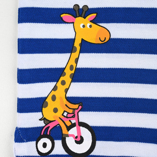 Infant Boys Jumbo Pique Polo Fun Ride