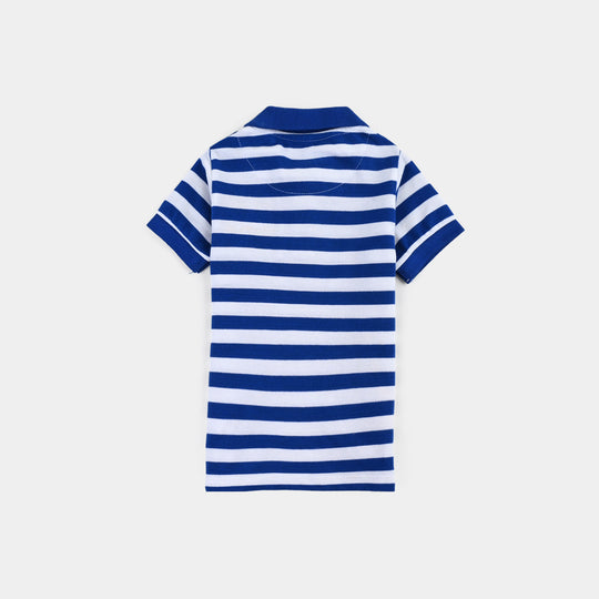 Infant Boys Jumbo Pique Polo Fun Ride