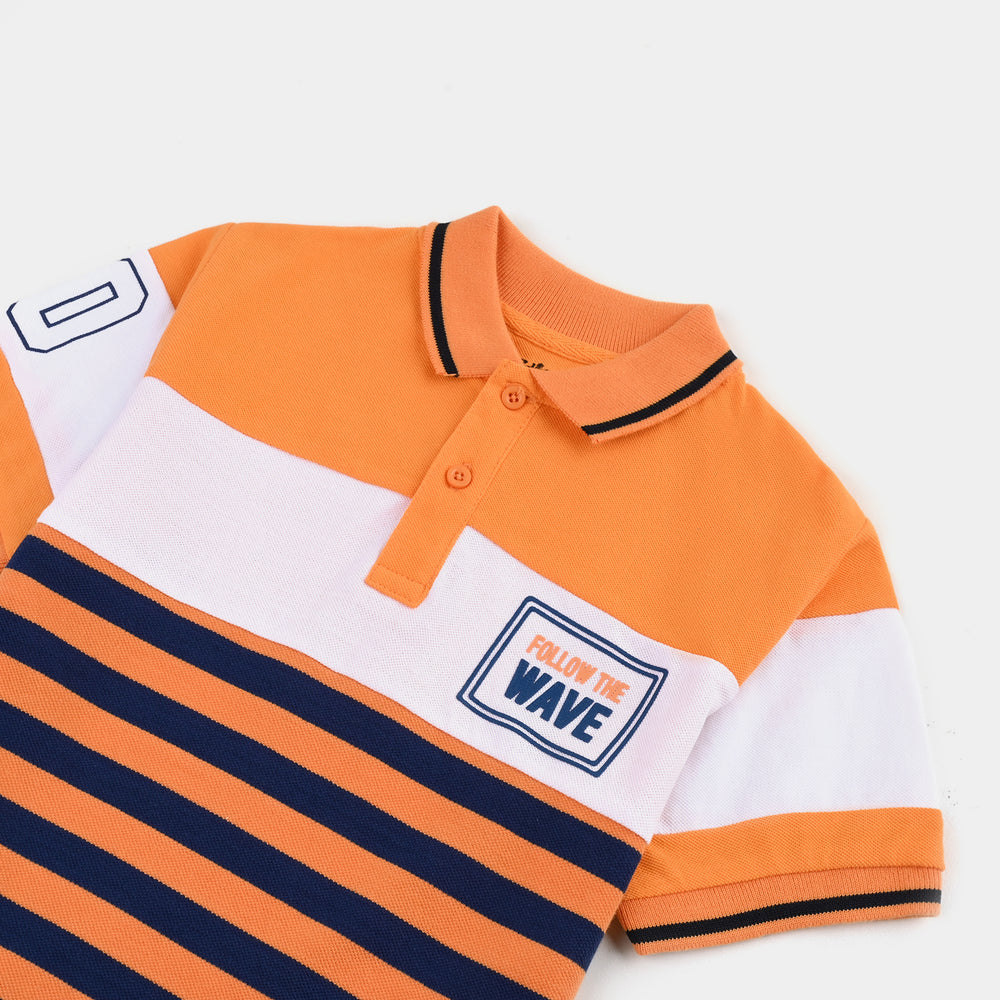 Boys Jumbo Pique Polo Super Dude