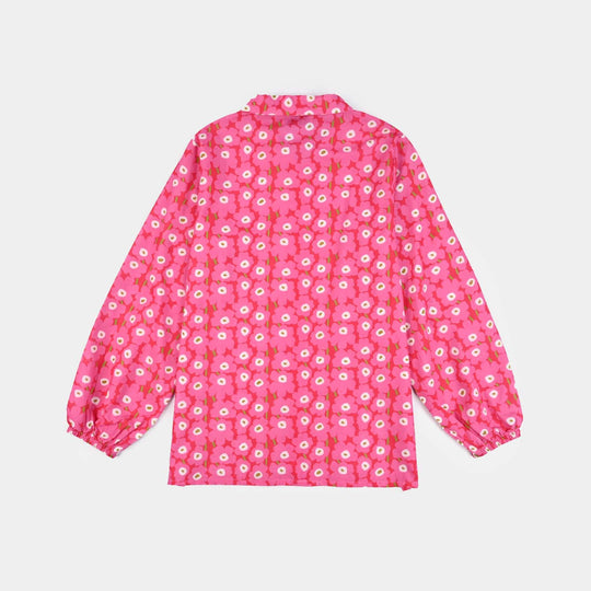 Teen Girls Cotton Co-Set-Pink