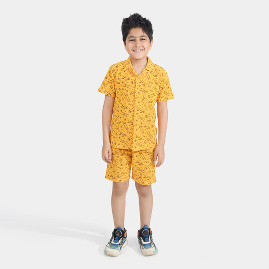 Boys Thermal 2 Piece Suit Skate-Gold Fusion