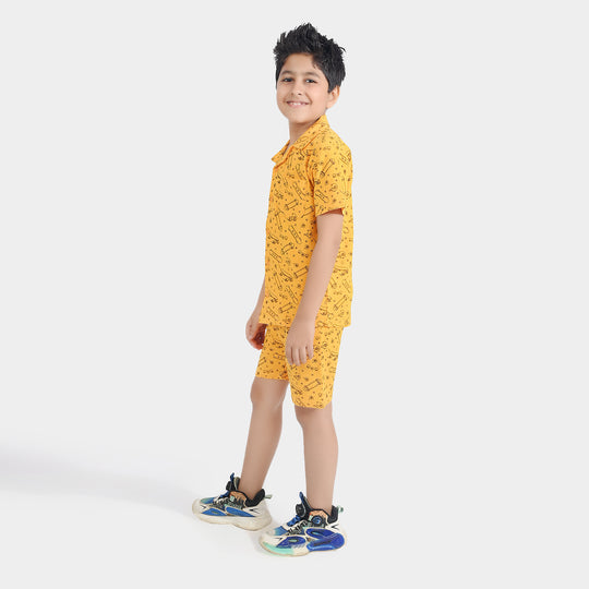 Boys Thermal 2 Piece Suit Skate-Gold Fusion