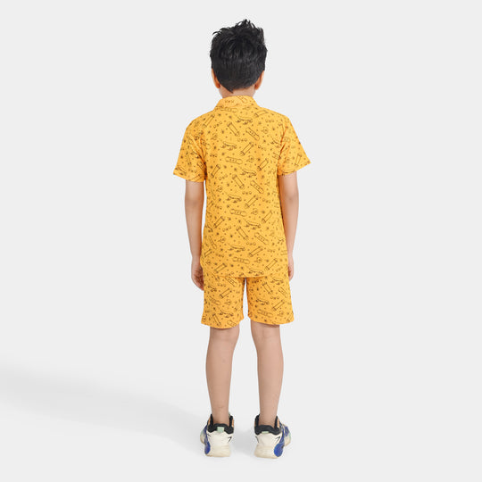 Boys Thermal 2 Piece Suit Skate-Gold Fusion