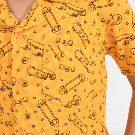 Boys Thermal 2 Piece Suit Skate-Gold Fusion