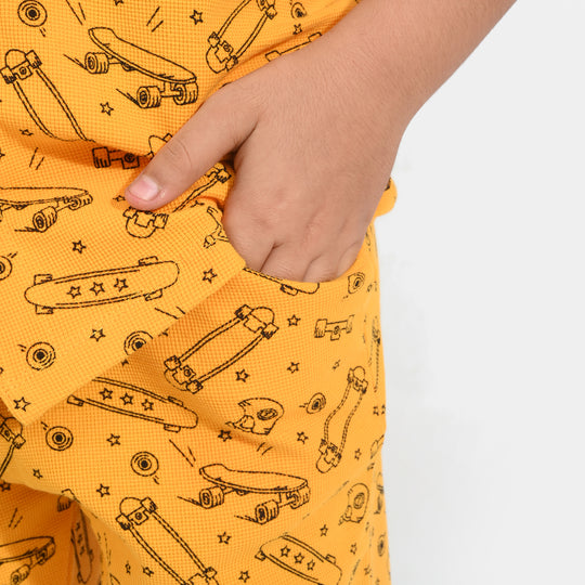 Boys Thermal 2 Piece Suit Skate-Gold Fusion