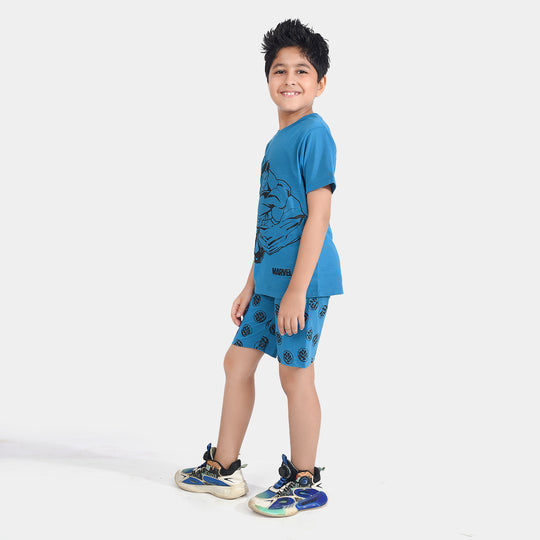 Boys Poly Cotton Jersey Knitted Nightwear