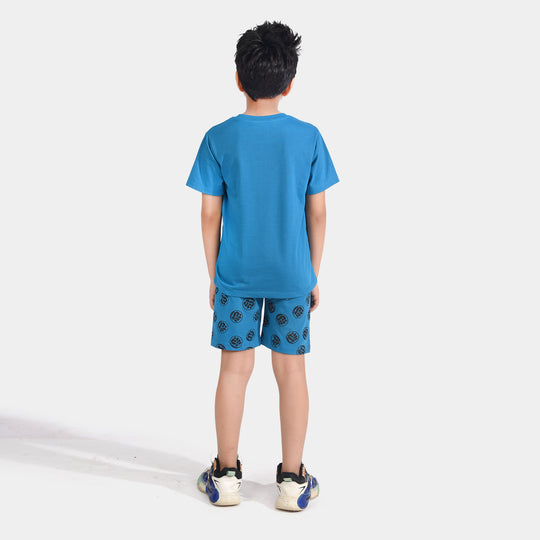 Boys Poly Cotton Jersey Knitted Nightwear