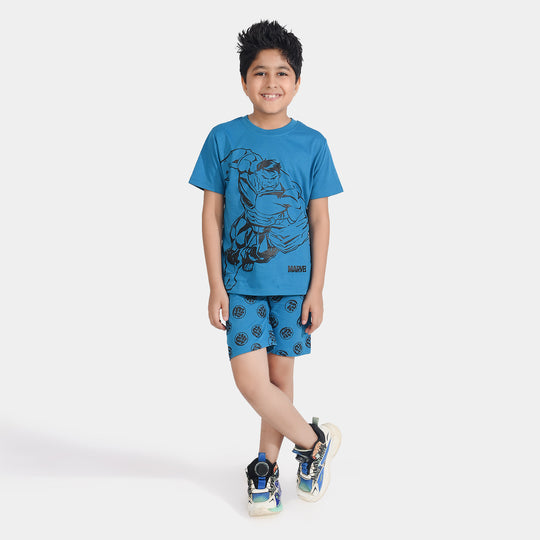 Boys Poly Cotton Jersey Knitted Nightwear