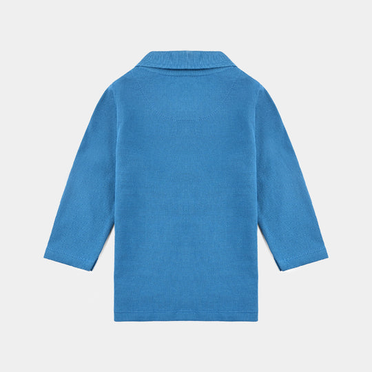 Infant Boys Cotton PK Polo Character-Blue