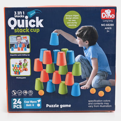 3in1 Quick Stacking Cup Puzzle Game Pay Set
