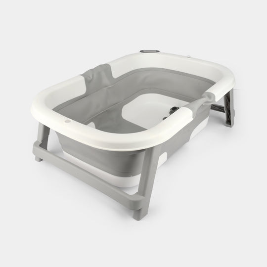 Foldable Baby Bath Tub with Thermometer | 8180-Grey
