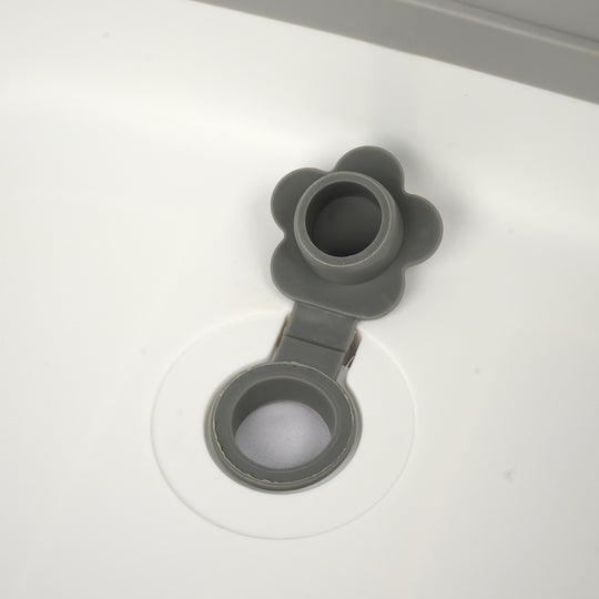 Foldable Baby Bath Tub with Thermometer | 8180-Grey