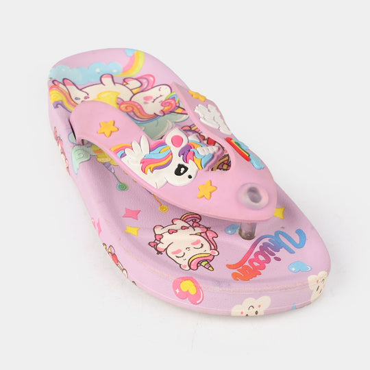 Girls Slippers 338-18-Purple