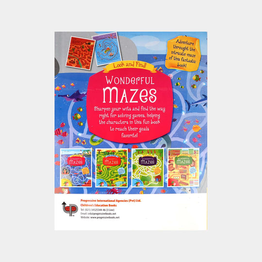 Wonderful Mazes Activity Book For Kids