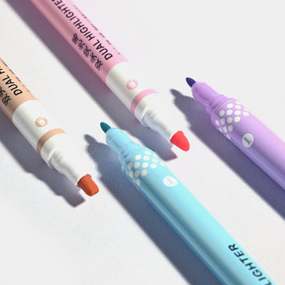 Stationery Double Headed Highlighter | 6PCs