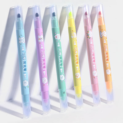 DOUBLE SIDED MARKER MULTICOLOR 6PCS