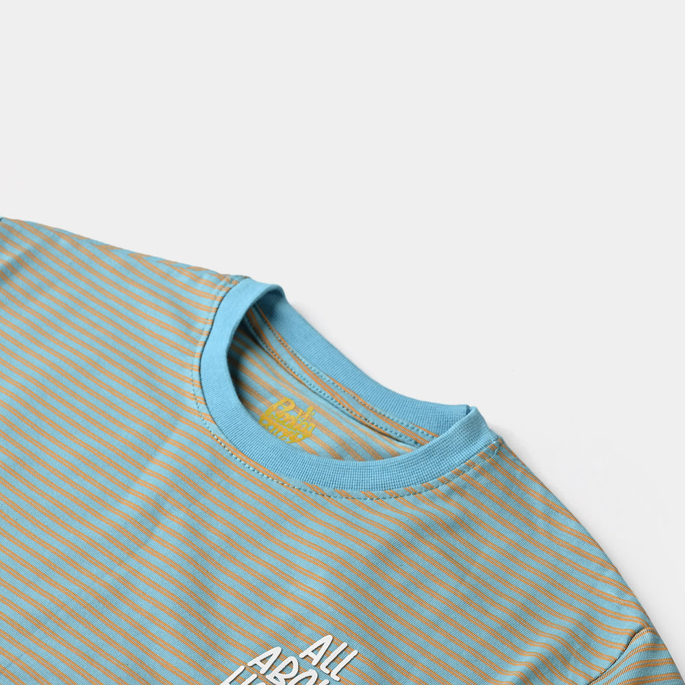 Boys Cotton Jersey T-Shirt H/S All About Having Fun