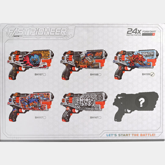 Action Packed Soft Dart Blaster Toy for Kids