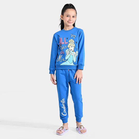 Girls Cotton Terry 2 Piece Suit Character-I.Bunting
