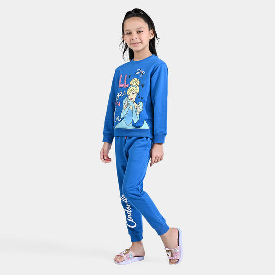 Girls Cotton Terry 2 Piece Suit Character-I.Bunting
