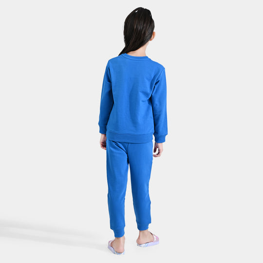 Girls Cotton Terry 2 Piece Suit Character-I.Bunting