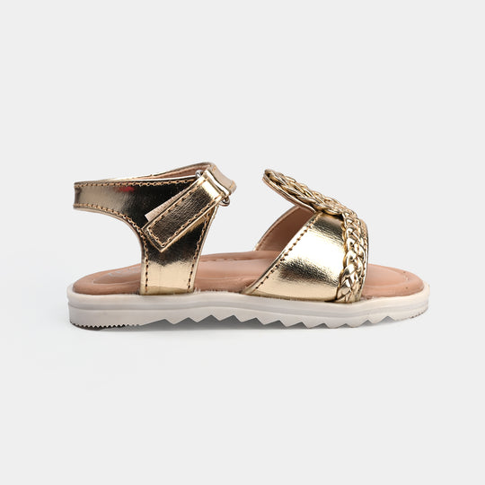 Girls Sandal 1336-Golden