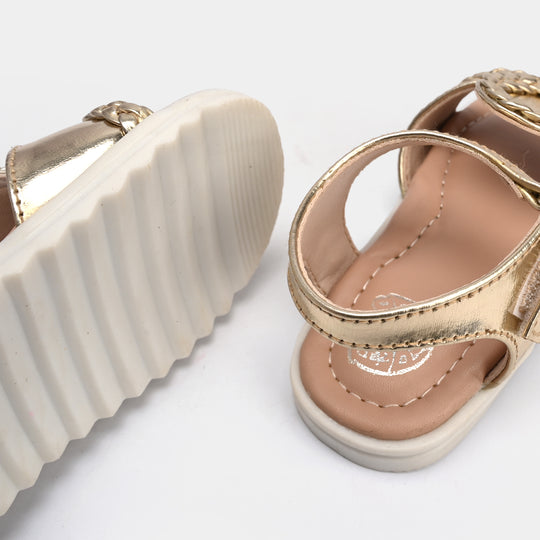 Girls Sandal 1336-Golden