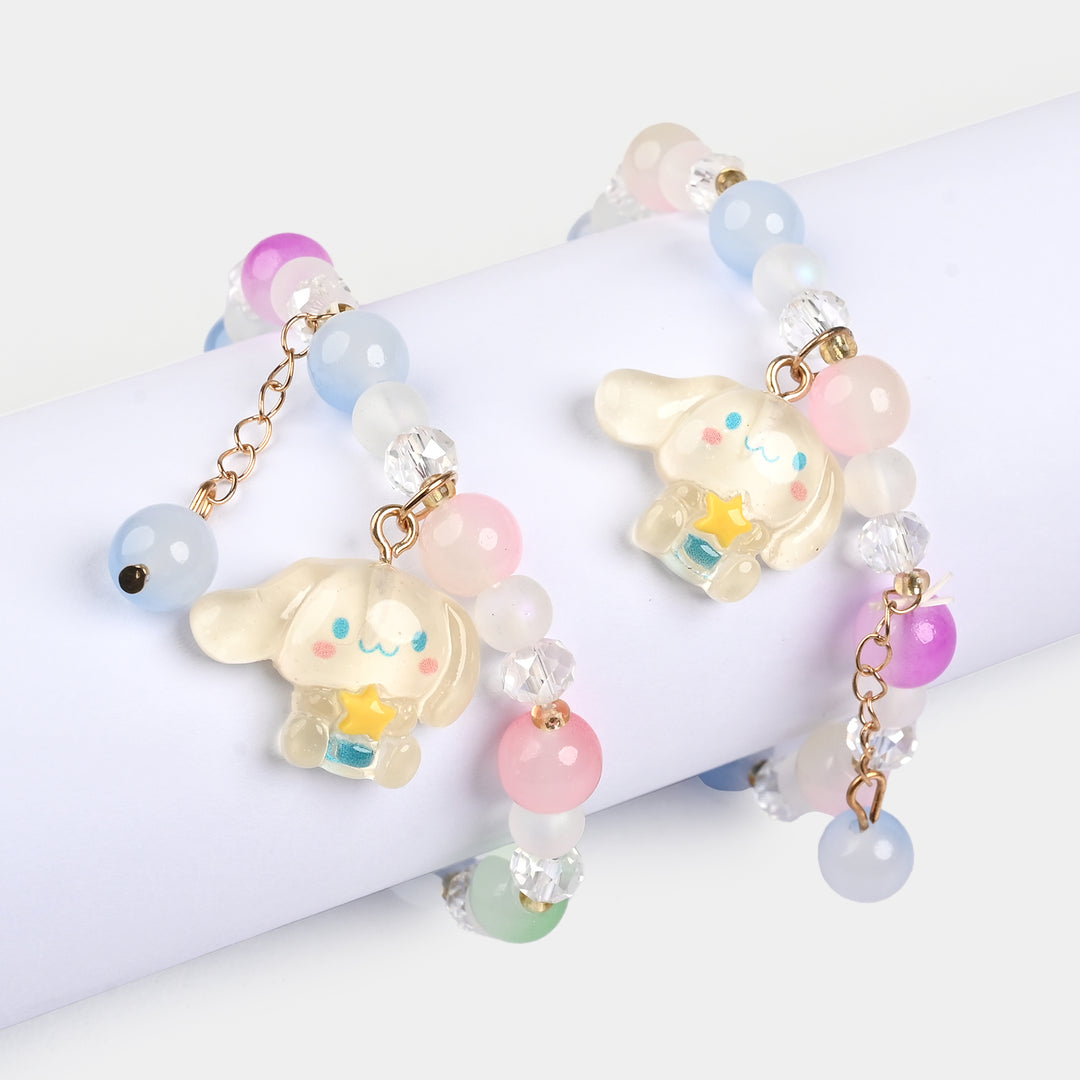 Fancy Crystal Beaded Bracelet for Girls