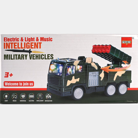 Military Vehicle Toy – Electric Light & Sound Camouflage Truck