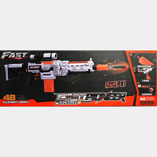 Fast Pioneer Electric Foam Dart Blaster – 48-Dart Capacity