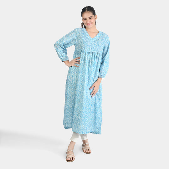 Teen Girls Cotton Long Dress