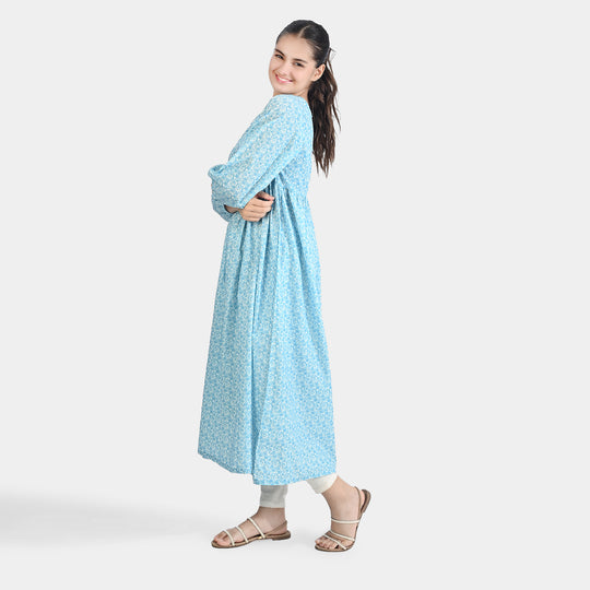 Teen Girls Cotton Long Dress