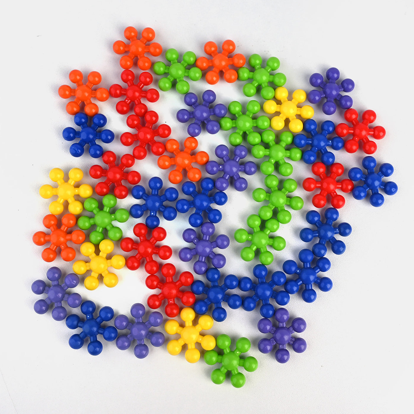 Plastic Play Puzzle Educational Clip Connect Block Set | 100 Pieces