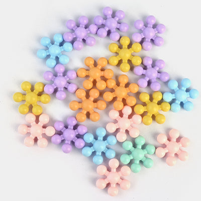 Plastic Play Puzzle Educational Clip Connect Block Set | 50 Pieces