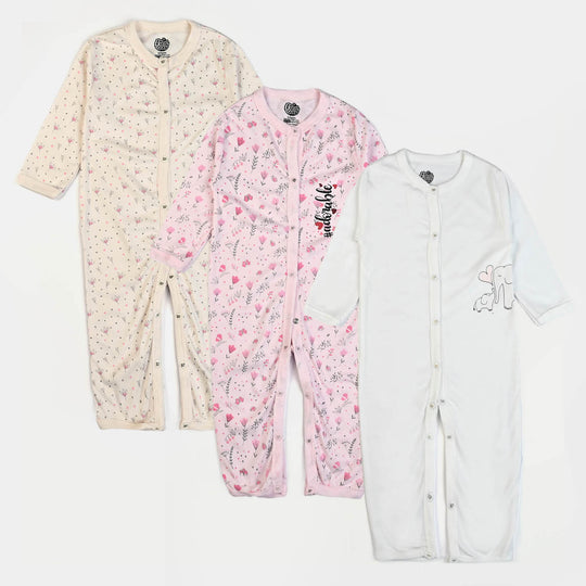 Pack Of 3 Infant Baby Unisex Cotton Romper Set