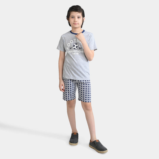 Boys Poly Cotton Jersey Nightwear Football Champions