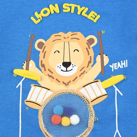 Infant Boys Cotton Jersey T-Shirt Lion Style