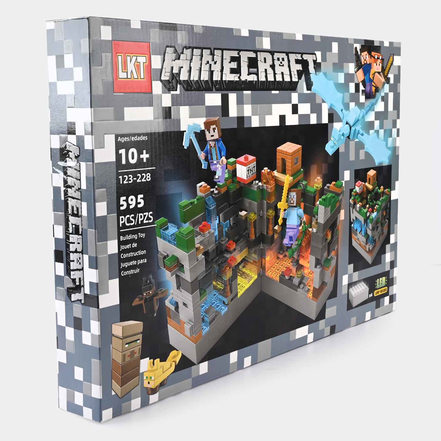 FISAPBXC Building Block Set M-inecraft - Figurines Et Maison Pour Décoration Gâteau Et Cadeau Enfants