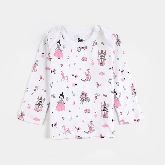 Infant Girls Cotton T-Shirt 3 Pcs Princess World