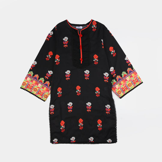 Teens Girls Cotton 2Pcs Gulistan-BLACK
