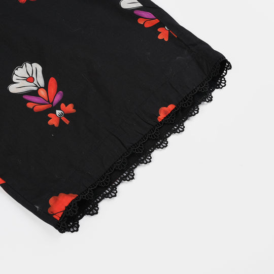 Teens Girls Cotton 2Pcs Gulistan-BLACK
